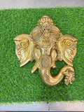 Premium Brass Ganesha Wall Hanging Idol (10-Inch) – Traditional Home Decor