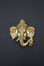 Premium Brass Ganesha Wall Hanging Idol (10-Inch) – Traditional Home Decor
