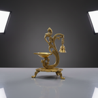 Elegant brass table mount lamp