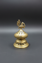 Elegant brass incense cake holder