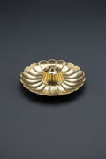 Brass Incense Stick Holder - Scalloped Plate