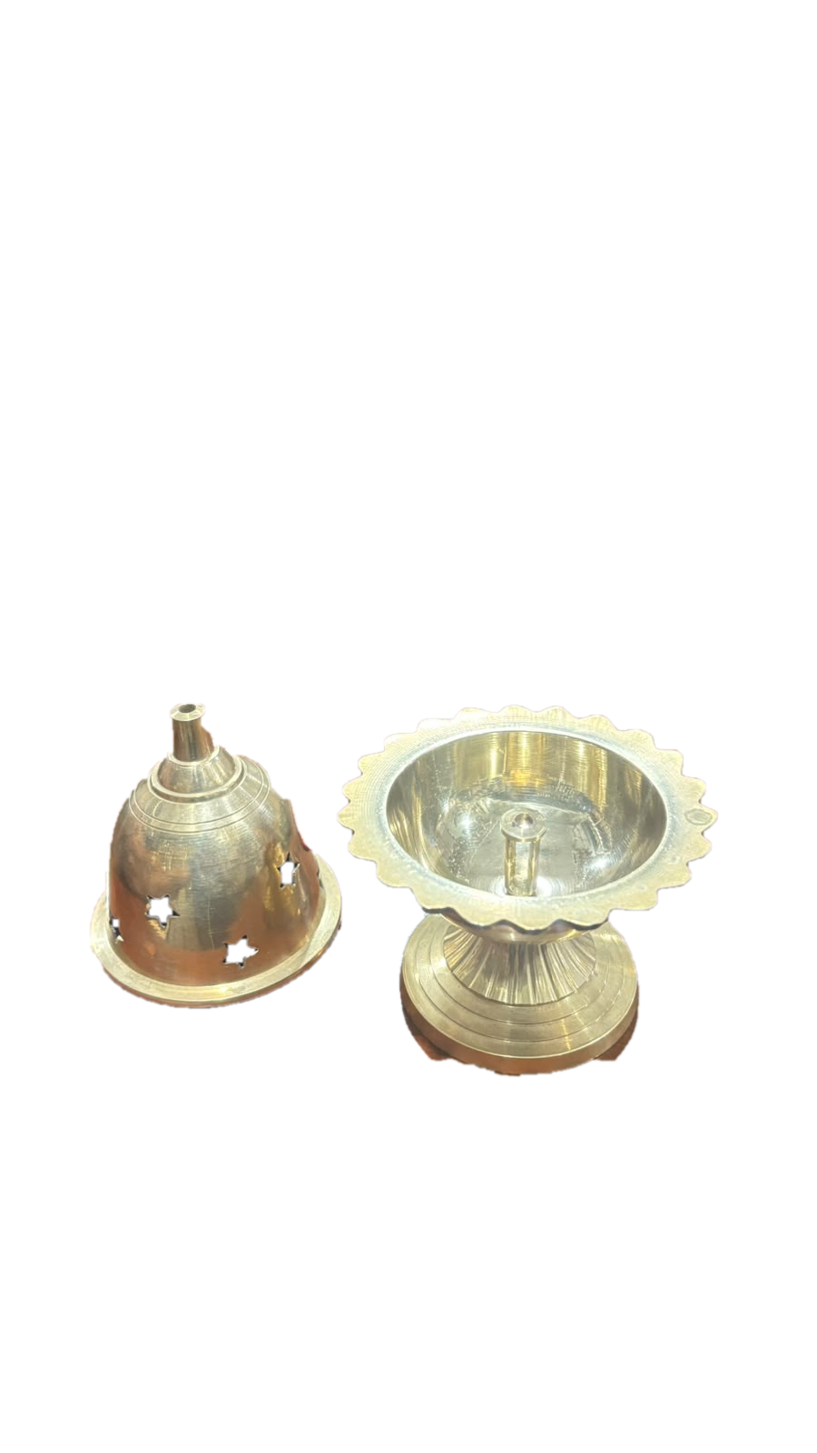Brass Lamp - dome cover and base