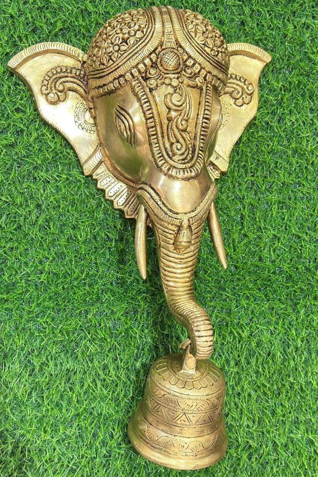 Majestic brass elephant